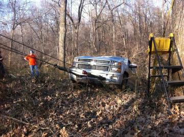 Pulling Truck from Lake